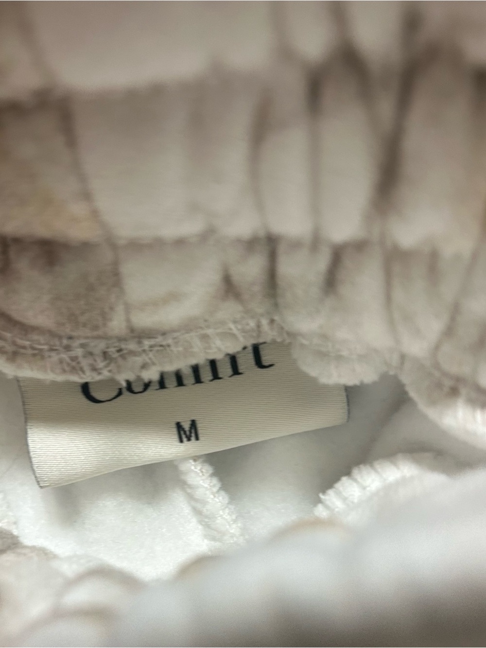 Neutral Tan Patterned Joggers - Picture 3 of 3
